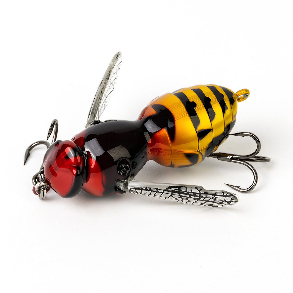 π Bionic Wasp Crawl Bait - Topwater Micro Fishing Lure with Acoustic Noise Steel Balls for Bass & Pike Professional Anglers