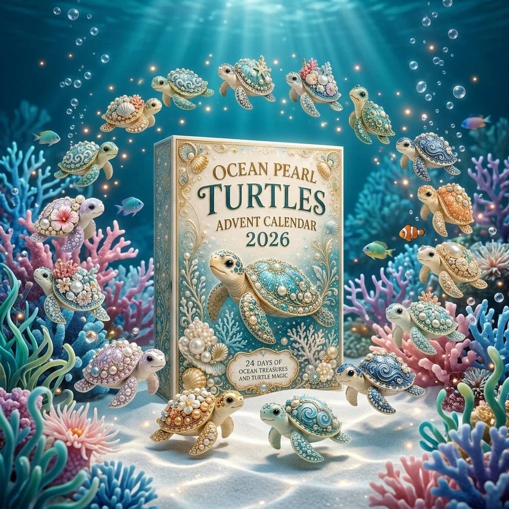 đĽLAST DAY 49% OFF - đ˘ Ocean Pearl Turtles Advent Calendar 2026