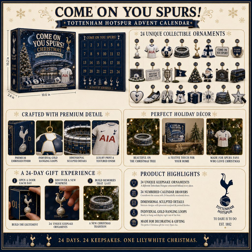🎄 Come On You Spurs! Football Christmas Advent Calendar