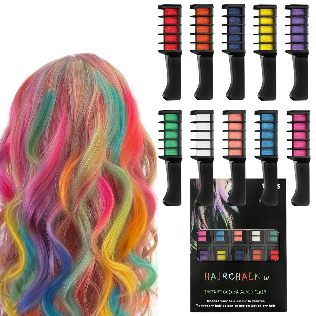 🎄🔥Festive Fun Hair Chalk Combs