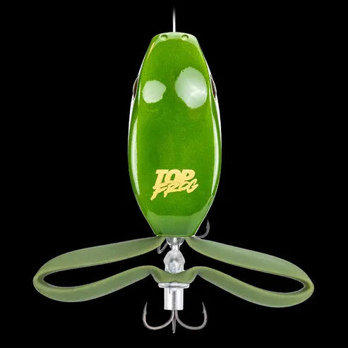 ⏳ Last Day 49% OFF – 🐸 Top Frog 6.5" Pre-Rigged Topwater Fishing Lure | Line-Thru Kicking-Leg Action, 1.2 oz Body & 100 lb Leader Included 🎣✨