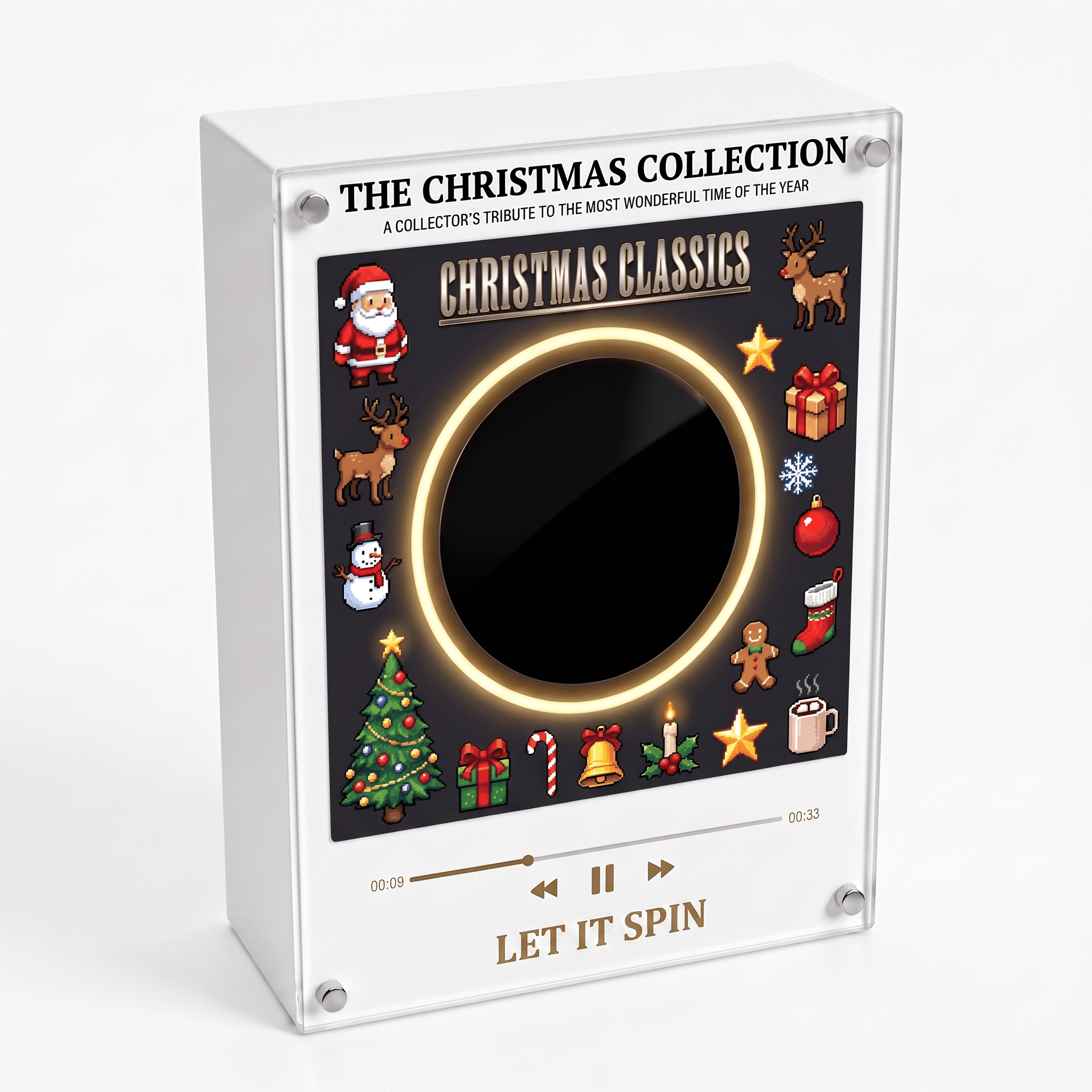 Magnetic Vinyl Music Frame for Christmas Home Decor