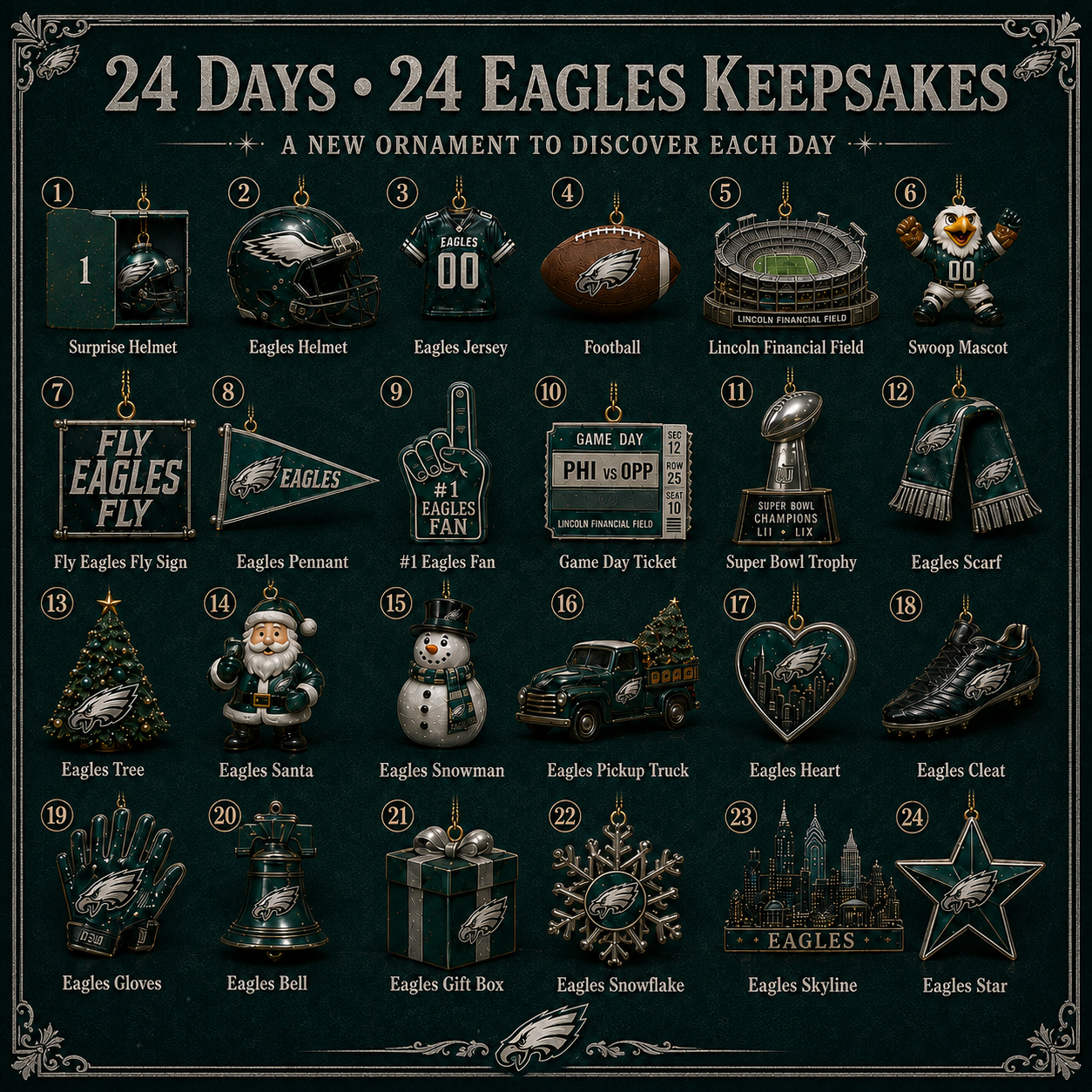 🎄 Eagles Christmas Advent Calendar