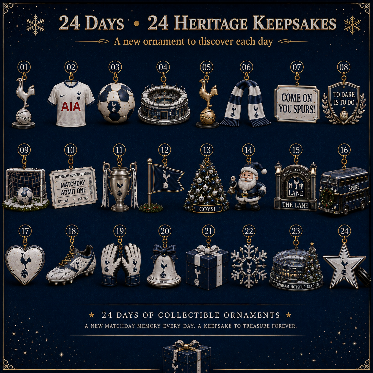 🎄 Come On You Spurs! Football Christmas Advent Calendar