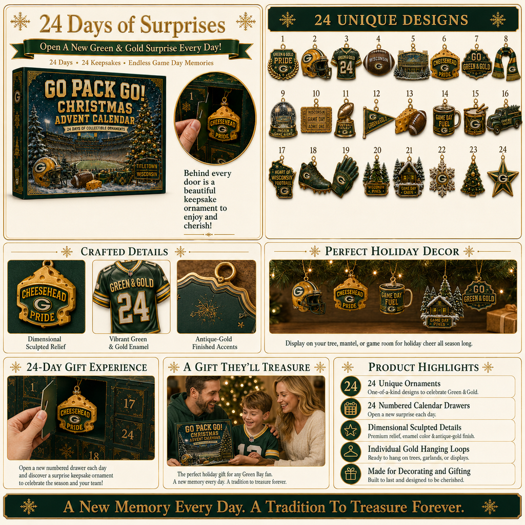 🎄 Go Pack Go! Football Christmas Advent Calendar