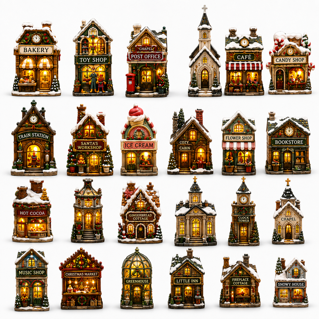 ✨24-Day Christmas Countdown Advent Calendar – Christmas Town