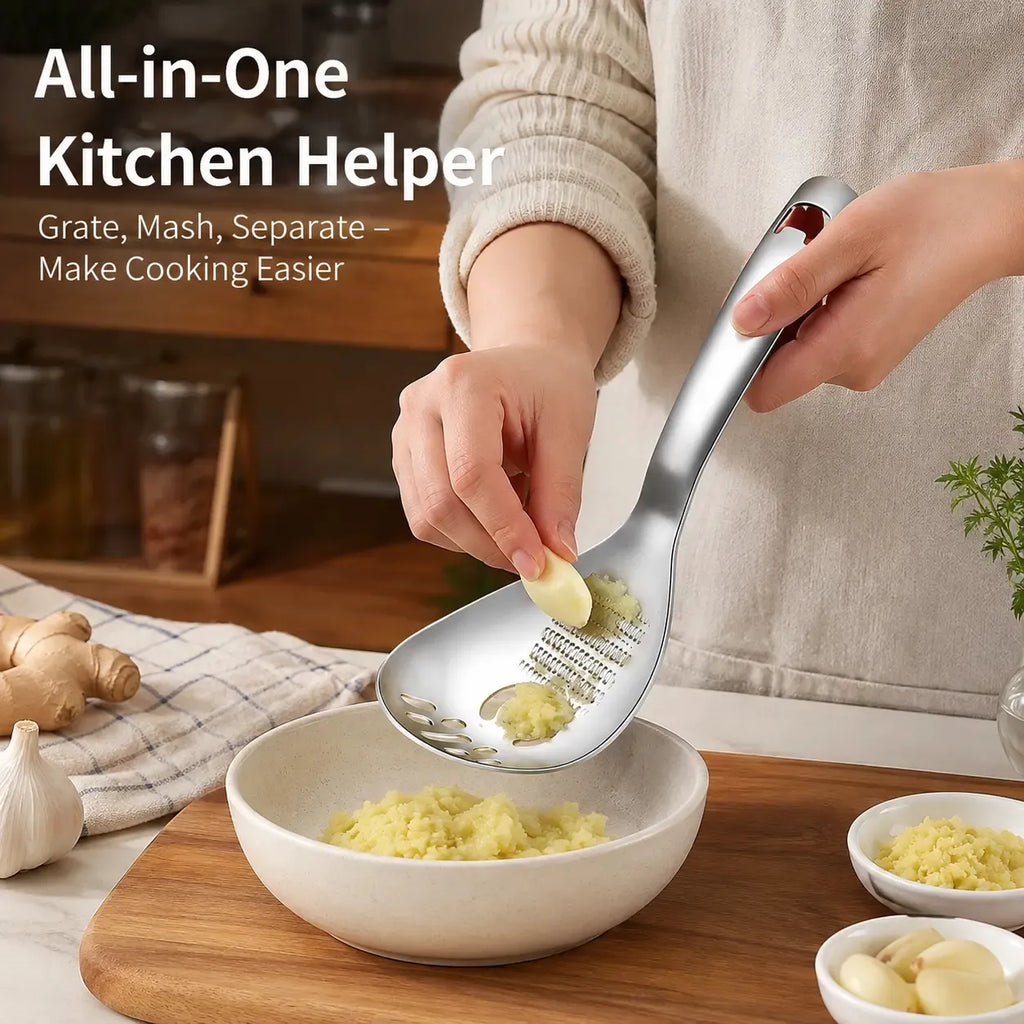 🍳Egg White Separator Ginger Garlic Grater Mud Masher