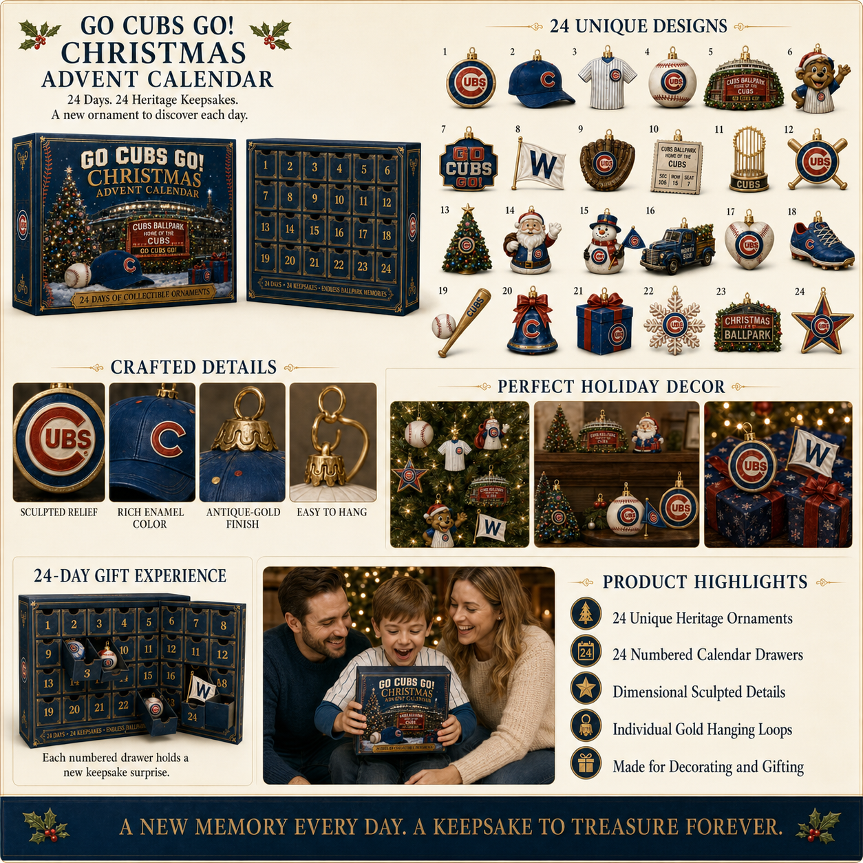 🎄 Go Cubs Go! Baseball Christmas Advent Calendar