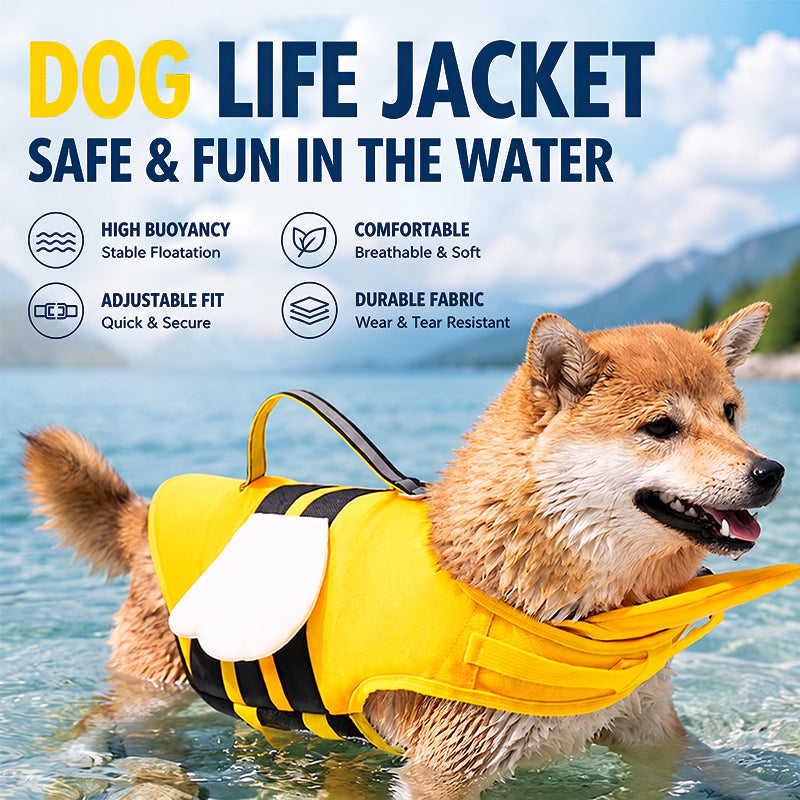 💥 LAST DAY 49% OFF🐶 -Paw-some Swim Gear – Animal-Shaped Life Jackets for Dogs & Cats🐱