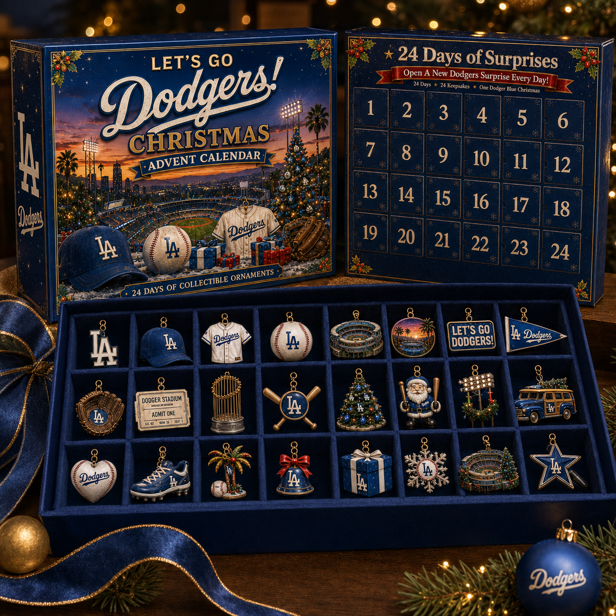 🎄 Let’s Go Dodgers! Baseball Christmas Advent Calendar