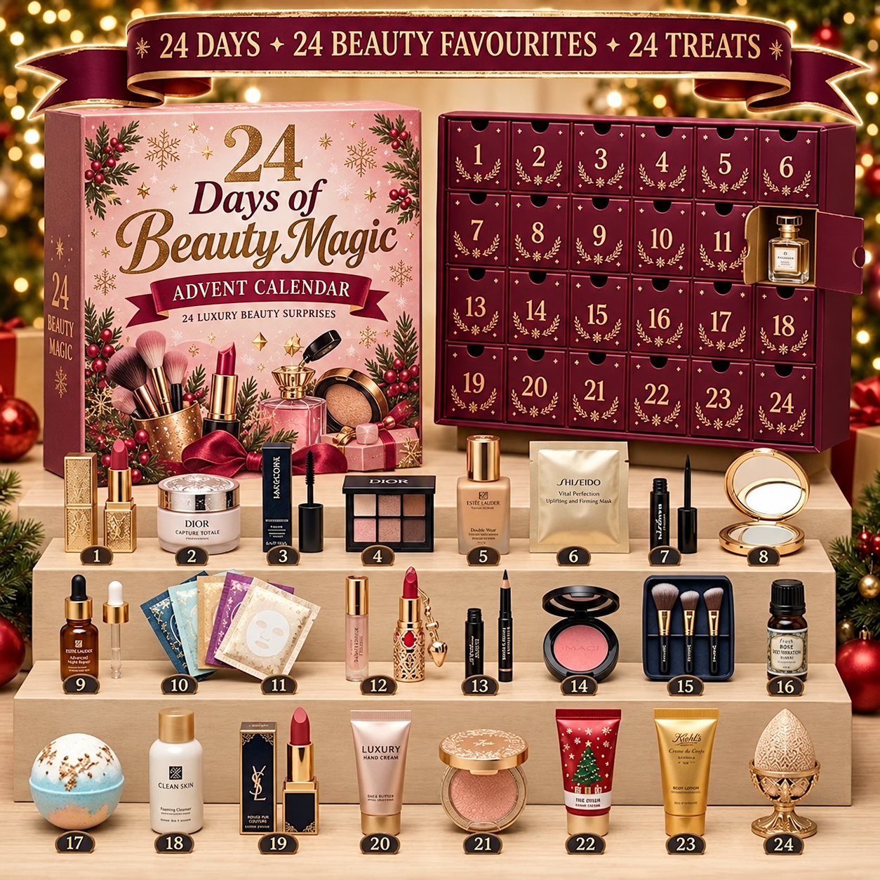 24 Days of Beauty Magic Advent Calendar – 24 Collectible Christmas Beauty Surprises
