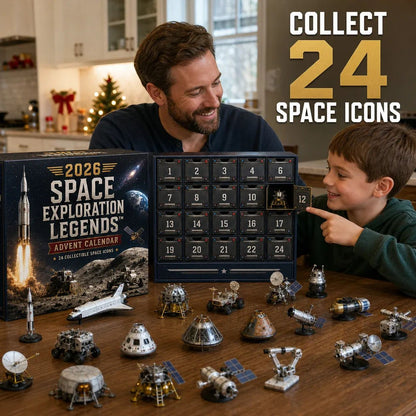 🚀🎁2026 Space Exploration Legends Advent Calendar – 🌌✨24 Days of Space Missions, 24 Collectible Surprises(📦Buy 2 Free Shipping)