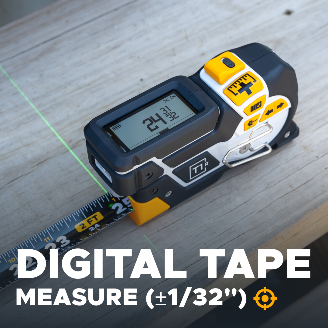 LASER DISTANCE + LEVEL + DIGITAL TAPE MEASURE