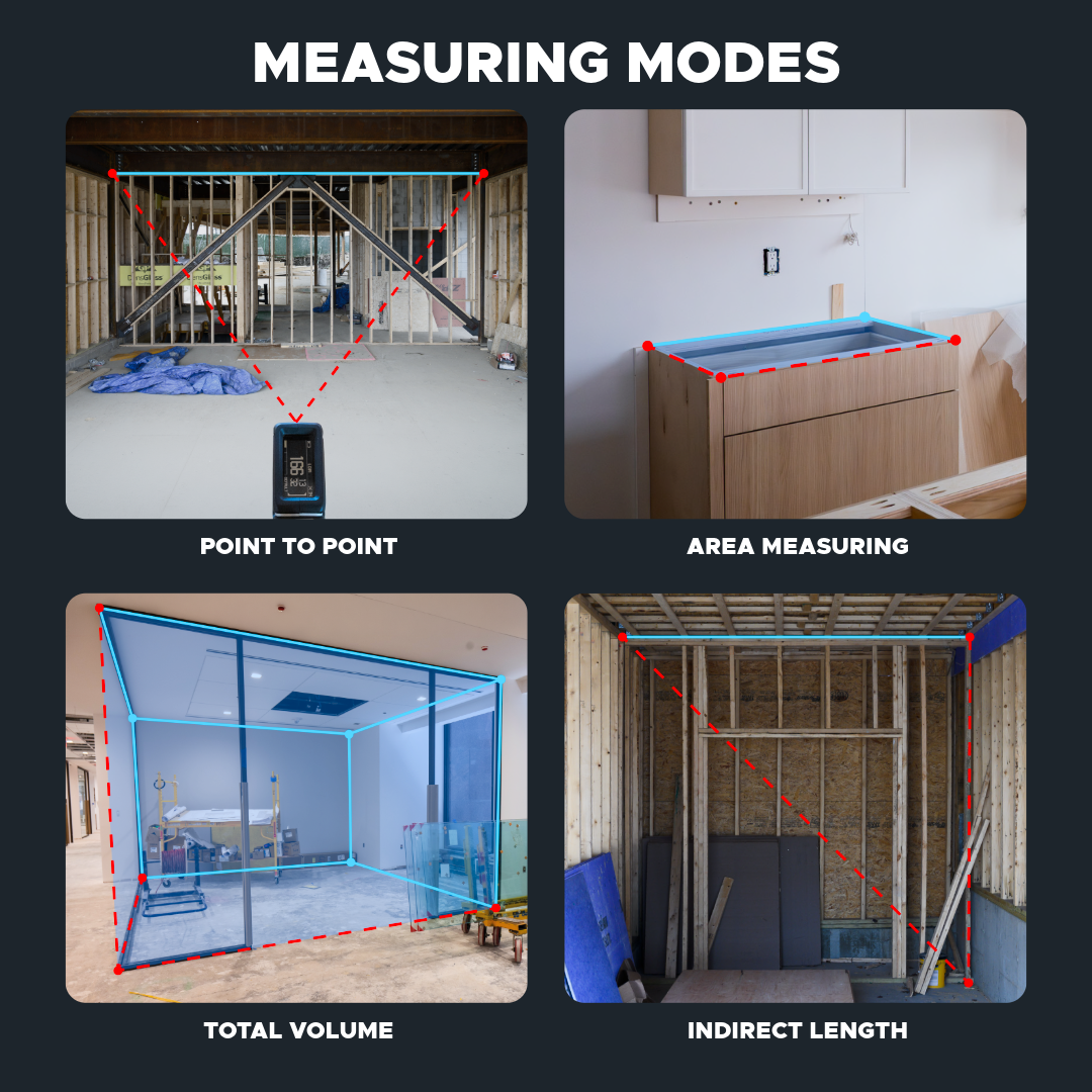 LASER DISTANCE + LEVEL + DIGITAL TAPE MEASURE