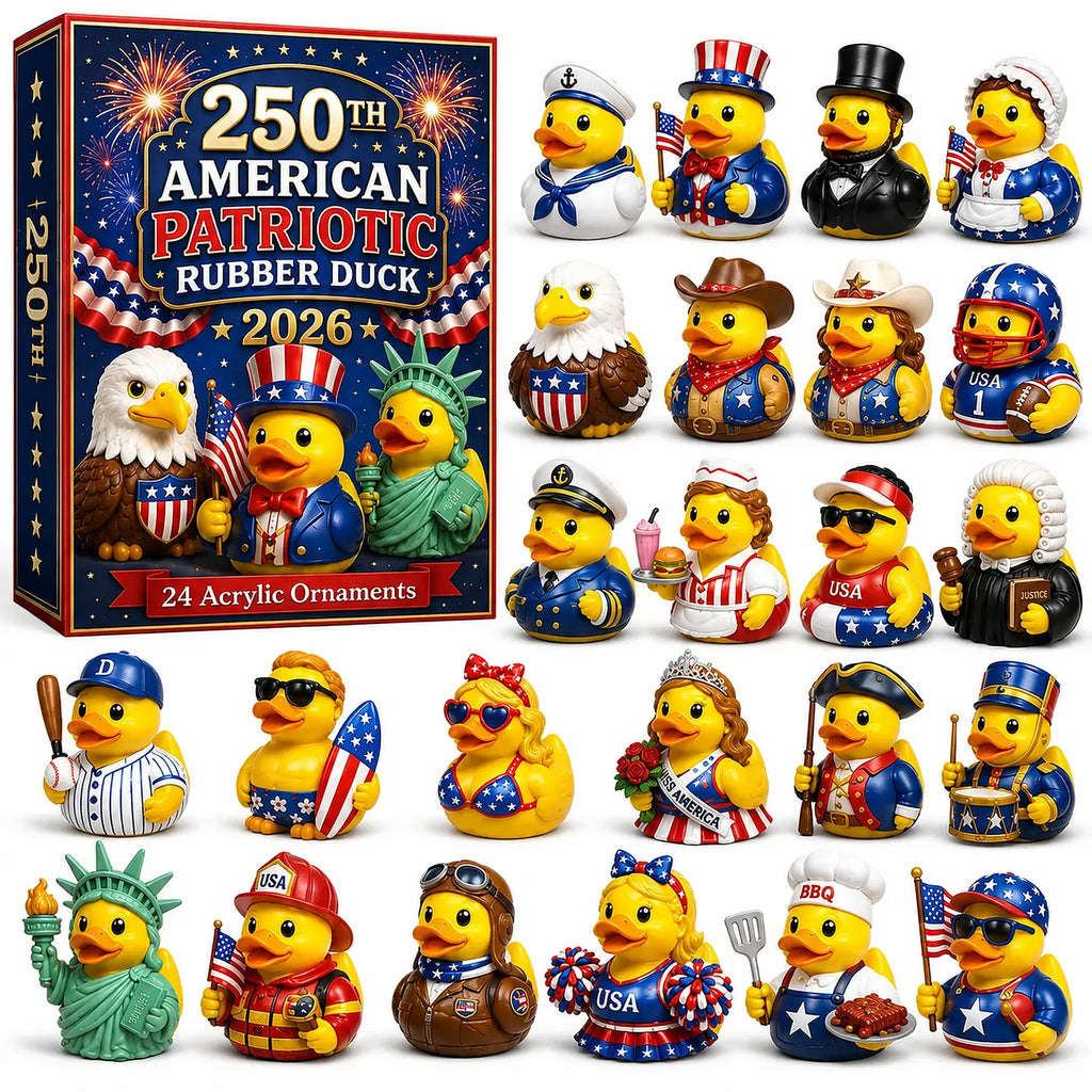 🎉 Limited Edition!🔥- 250th American Patriotic Rubber Duck Advent Calendar 2026