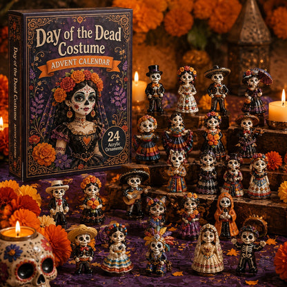 High-quality miniature model✨2026 Day of the Dead Advent Calendar – 24 Days of Mystery Collectible Figurines, Sugar Skull Characters & Festive Holiday Surprises